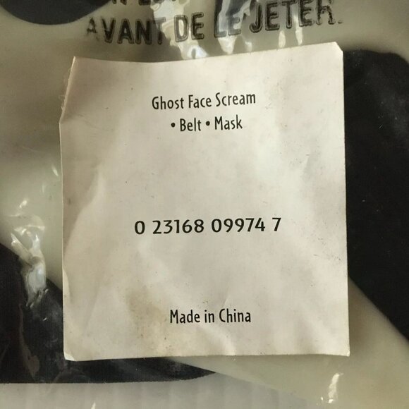 Vintage Scream Ghost Face Mask Glow In The Dark Easter Unlimited 9974 NO HOOD - Picture 4 of 10